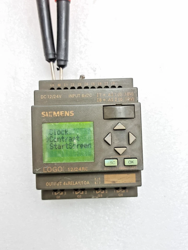 *USED WORKING* SIEMENS 6ED1052-1MD00-0BA5 LOGO 12/24RC DC12/24V 6ED10521MD000BA5